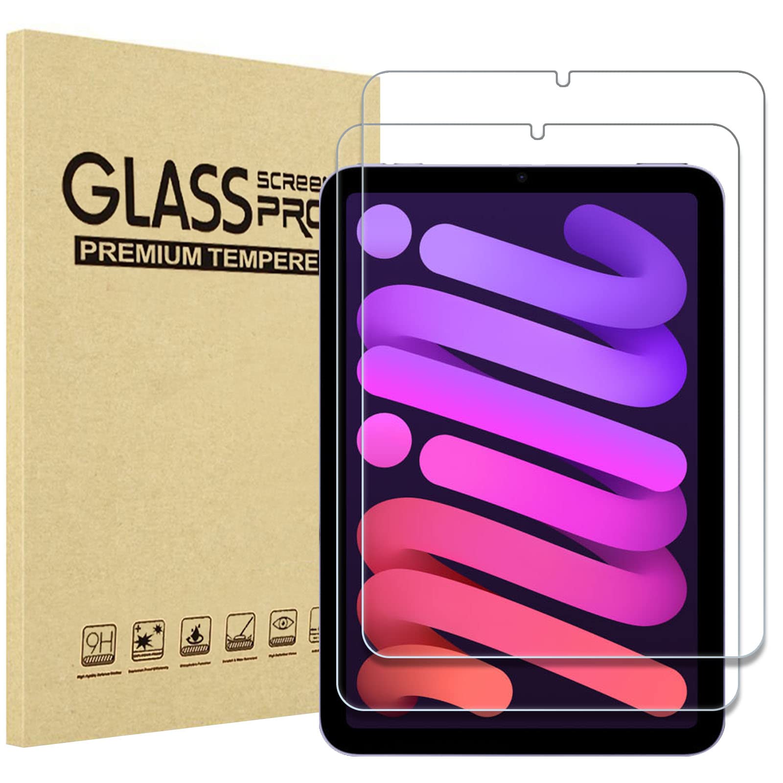 Amazon.co.jp: ProCase 2枚セット iPad Mini 7世代 A17 Pro/Mini 6